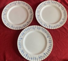 THREE VINTAGE ROYAL ALBERT MEMORY LANE 10 1/4” DINNER PLATES HARDLY USED VGC