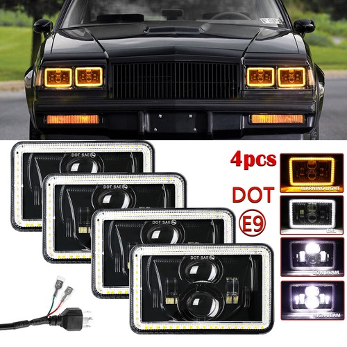 4pcs 4x6 led headlights - headlights, hi/lo