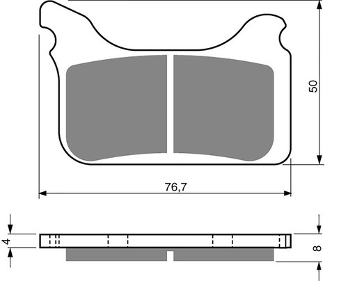 Brake disc pads front goldfren - brake,