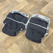 Universal Pushchair Stroller Handle Bar Mits Hand Warmers With Reflective