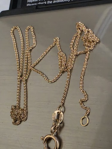 18ct 750 gold chain - chain, inches