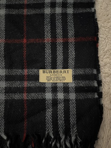 Vintage burberry scarf navy - vintage,
