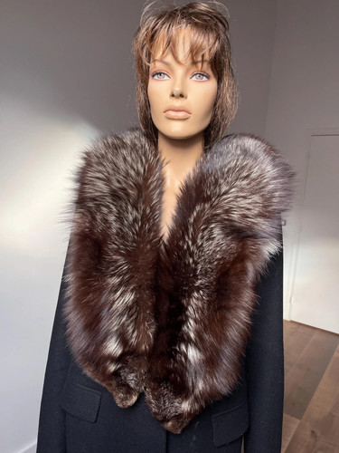 Vintage silver fox - fox, collar