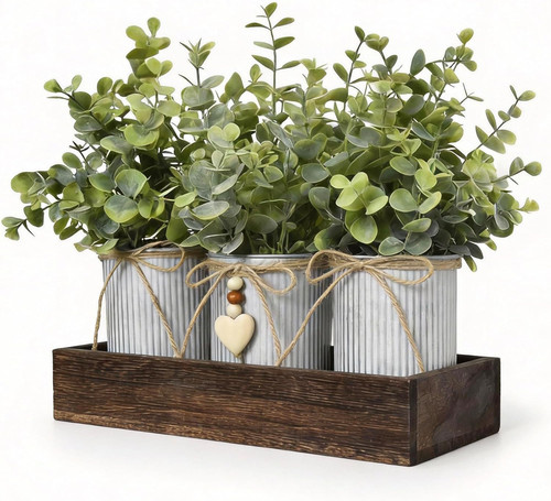 Artificial eucalyptus table - artificial,