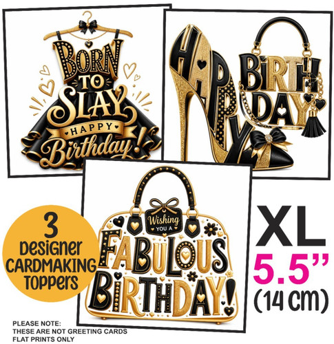 Card toppers for - 3,