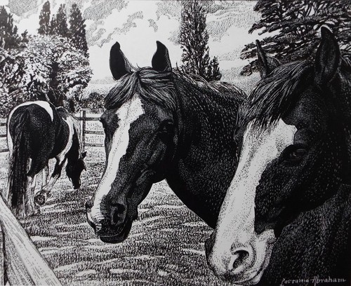 Original scraperboard ink - original, &