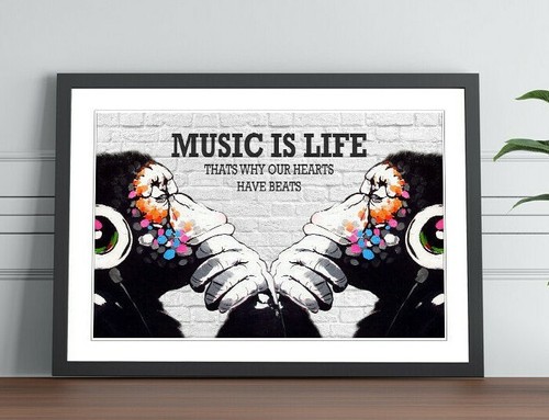 Monkey banksy style music - banksy,