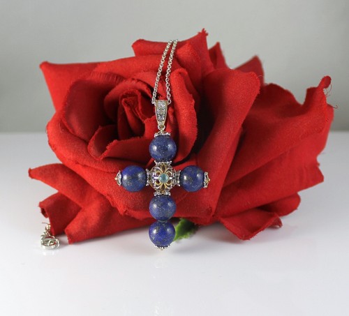 Sterling silver lapis - , topaz
