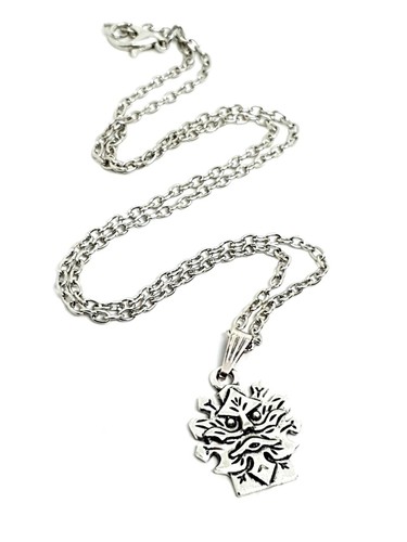 Green man necklace herne - man,