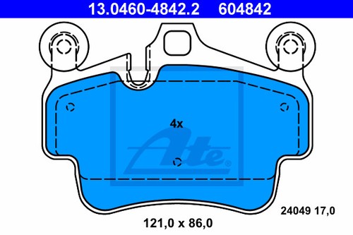 New brake pad set - set,,