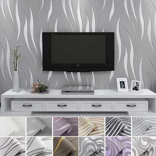 Modern wave stripes - 3d,