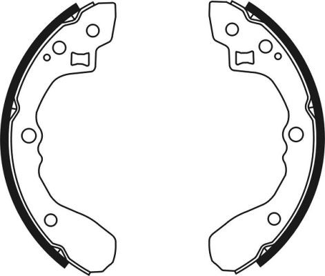 Rear abe c00313abe brake shoe - rear,