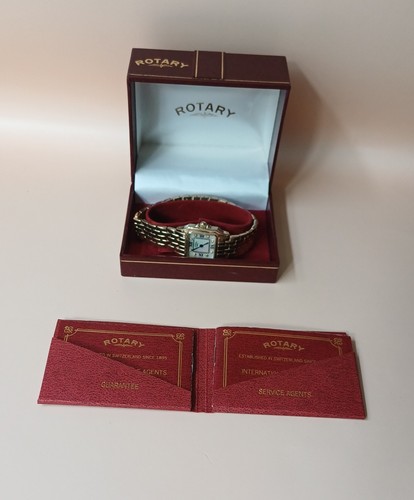 Ladies rotary gold tone - tone, square