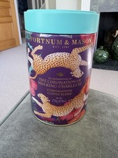Fortnum & Mason Coronation of King Charles III Coffee Tin.Coronation Blend.Empty