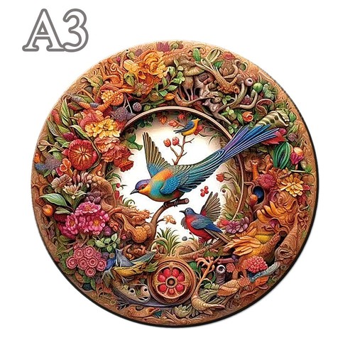 Wooden animal puzzle - , unique