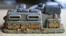 Wargame terrain 40k/sci-fi. Three items, bunker, ruined generator and hill