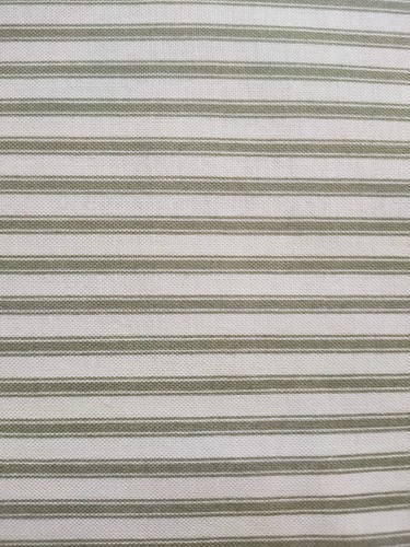 Makower ticking stripe green - stripe,