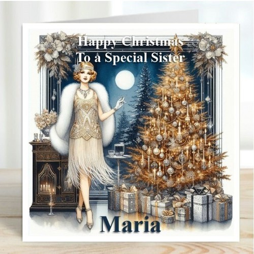 Personalised christmas card - personalised,