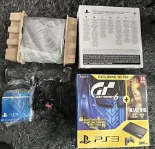 PlayStation 3 PS3 Boxed 500GB Super Slim Gran Turismo 6 + The Last Of US No Game