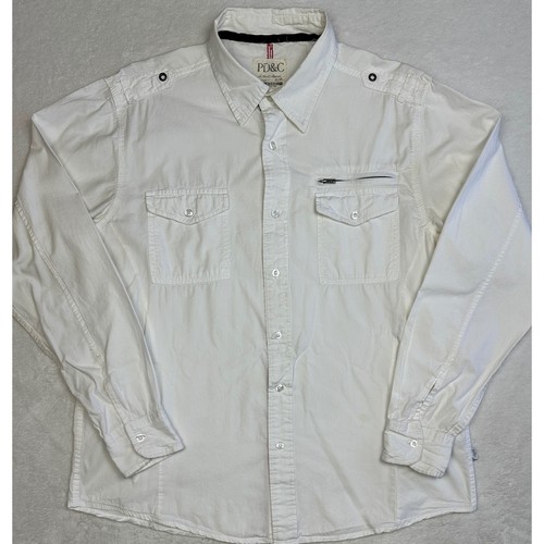 Mens white cotton utility - pd&c,