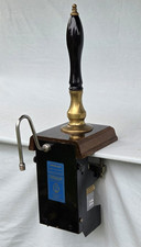 Vintage Angram Beer Engine Pull Pump Brass & Ceramic Man Cave Pub Bar #2