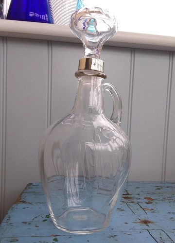 Antique whisky decanter - antique,