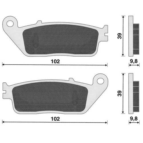 Pair pads for yamaha 250 - pair,