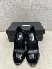 Dune Capella black peep toe