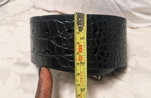 Boohoo black thick belt - thick,