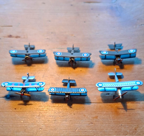 Vintage diecast wwi biplane - diecast,