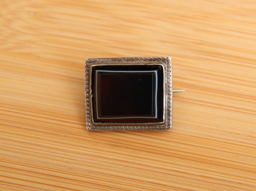 Antique rectangular black - antique,