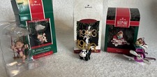Plane Swing Skunk Ornament Lot Of 3 Hallmark Keepsake