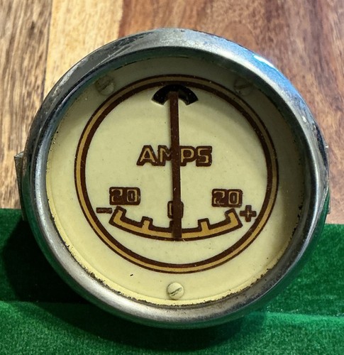 Old vintage car amp meter - amp,
