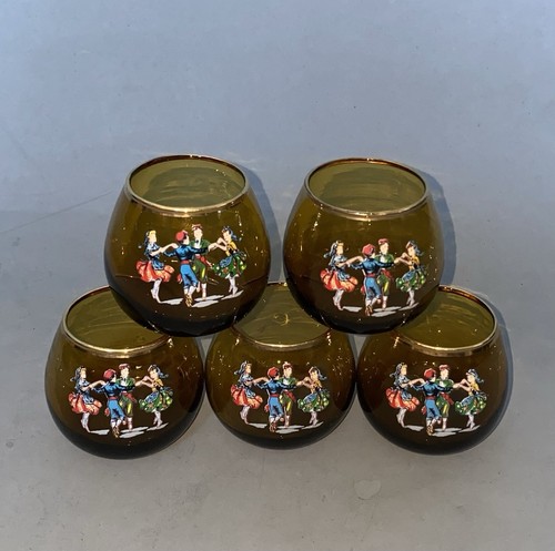 Vintage set spanish amber - set,