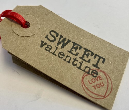 Valentine gift tags - x,