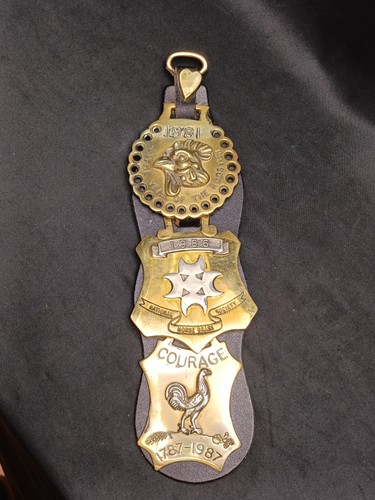 Set vintage horse brasses - of,