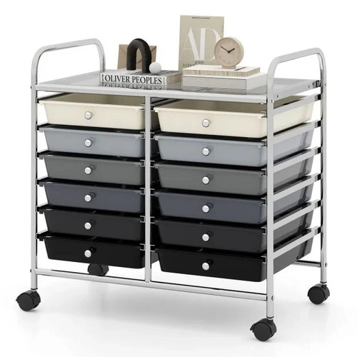 Costway storage rolling cart - storage,
