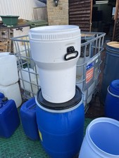  2 x Open Top Plastic Storage