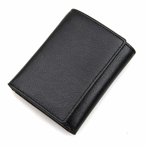 Black small real leather - small,