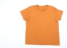 Gap Men's Orange Cotton Crew