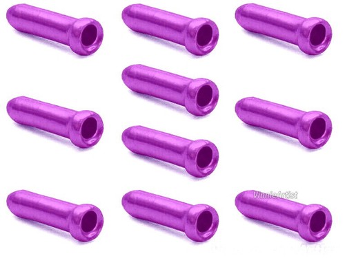 Purple bicycle cable end - 10,