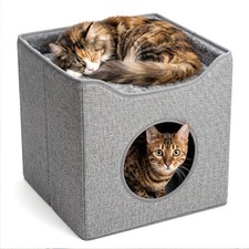 Foldable indoor cat house - indoor,