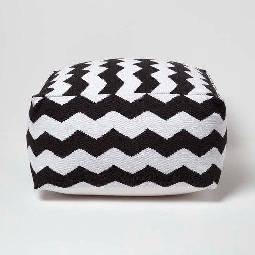 Black white chevron cube - &,