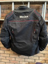 WEISE ATLANTA BLACK WATERPROOF ALL SEASON MOTORCYCLE MOTORBIKE BIKE JACKET