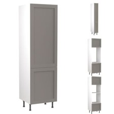Shaker Matt Dust Grey Tall Kitchen Kit Units - Doors & Soft Close Hinges
