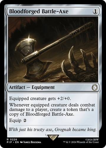Bloodforged battle axe pip - -,