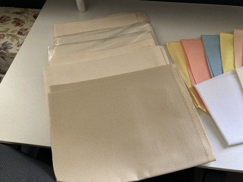 Joblot aida fabric large and - large,