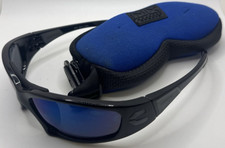 Decathlon NX Ski Sunglasses 82 652 Men's UV Protected Black & Blue Lenses New