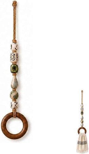 Beaded decorative towel holder - beaded,