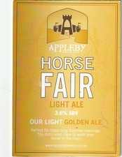 USED PUMP CLIP FRONT - APPLEBY BREWERY - HORSE FAIR LIGHT ALE
